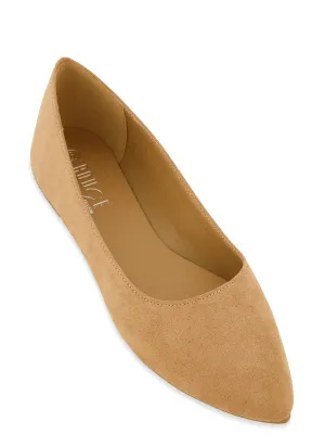Basic Solid Pointed Toe Flats