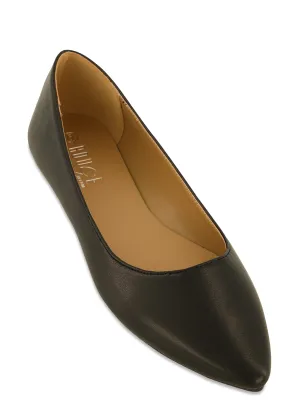 Basic Solid Pointed Toe Flats