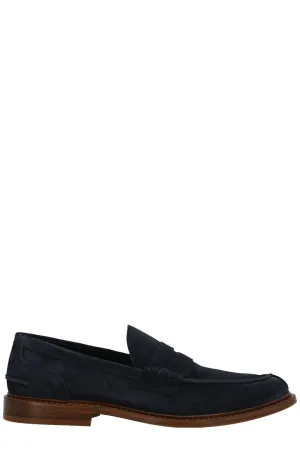 Brunello Cucinelli Round Toe Penny Loafers