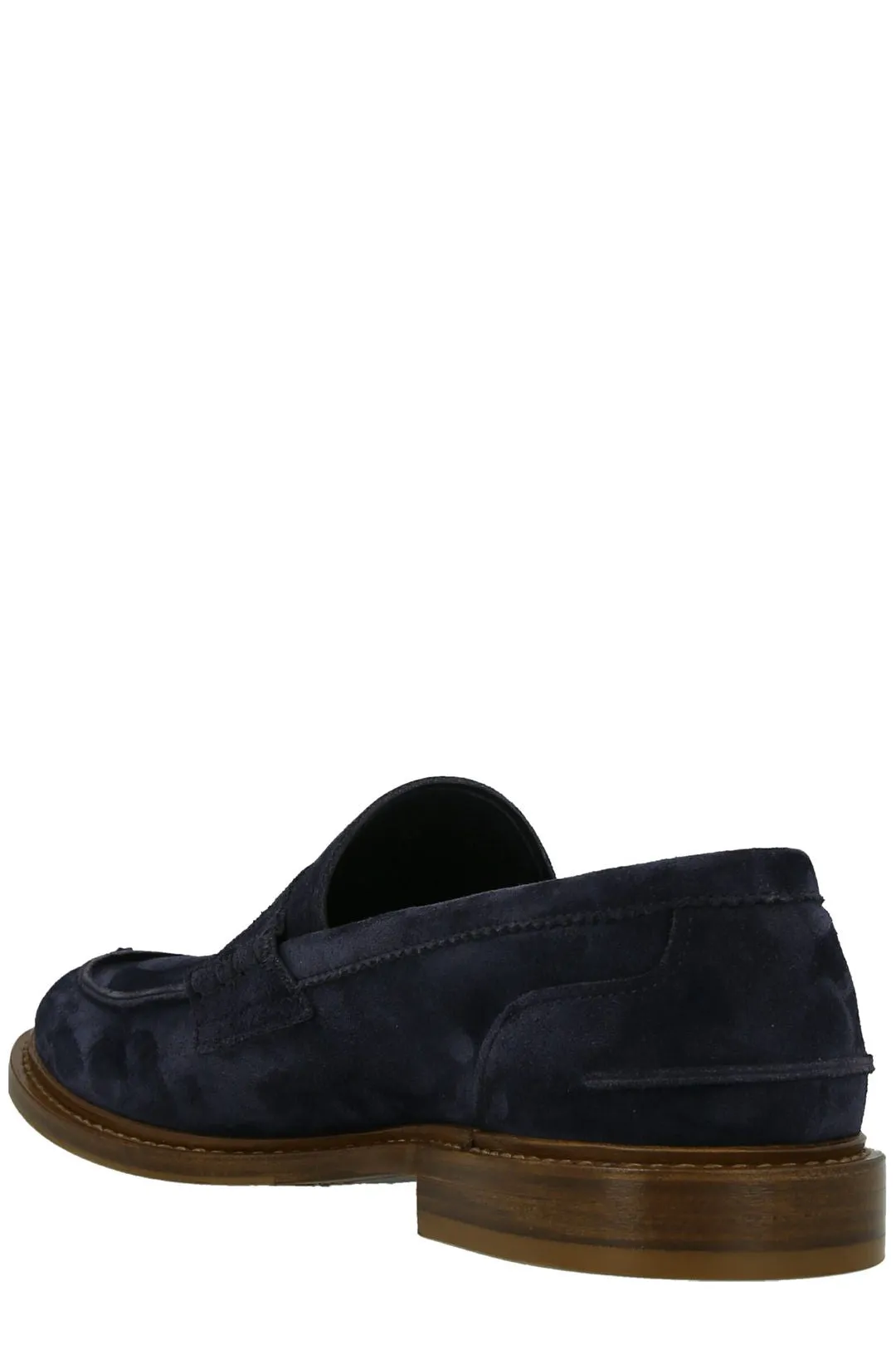 Brunello Cucinelli Round Toe Penny Loafers