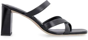 By Far Square-Toe Branded Insole Sandals