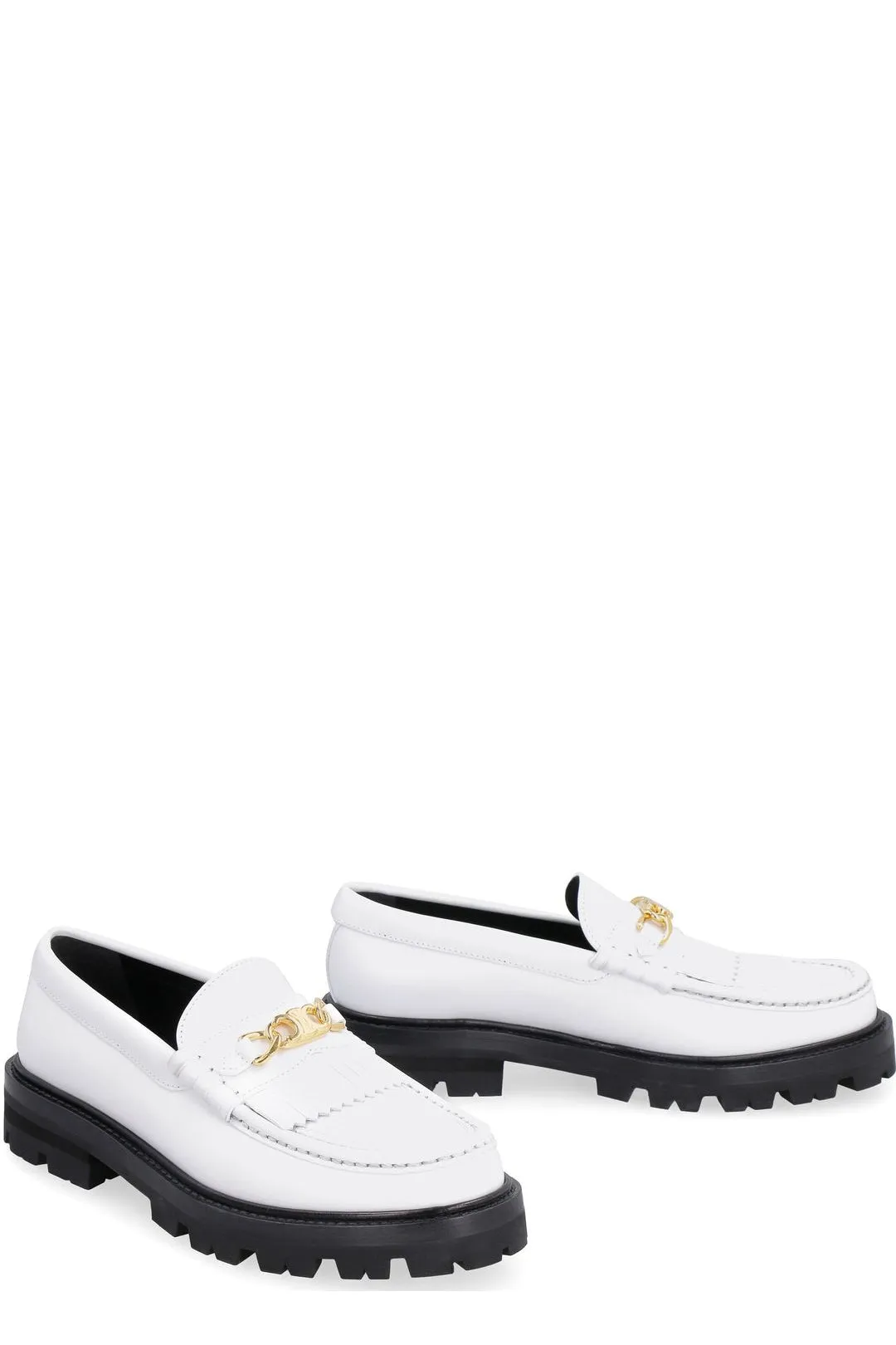 Celine Margaret Chain Detailed Loafers