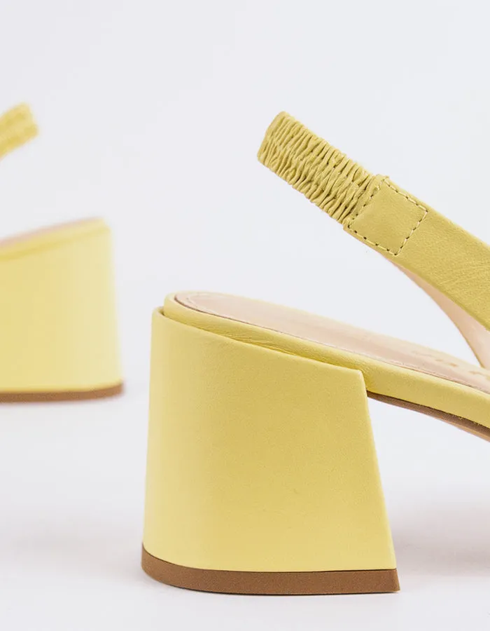 Dalida Yellow Leather