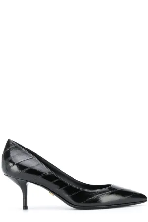 Dolce & Gabbana Striped Pointed Toe Pumps