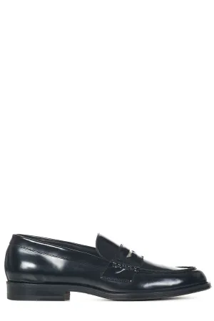 Dsquared2 High-Shine Almond-Toe Penny Loafers