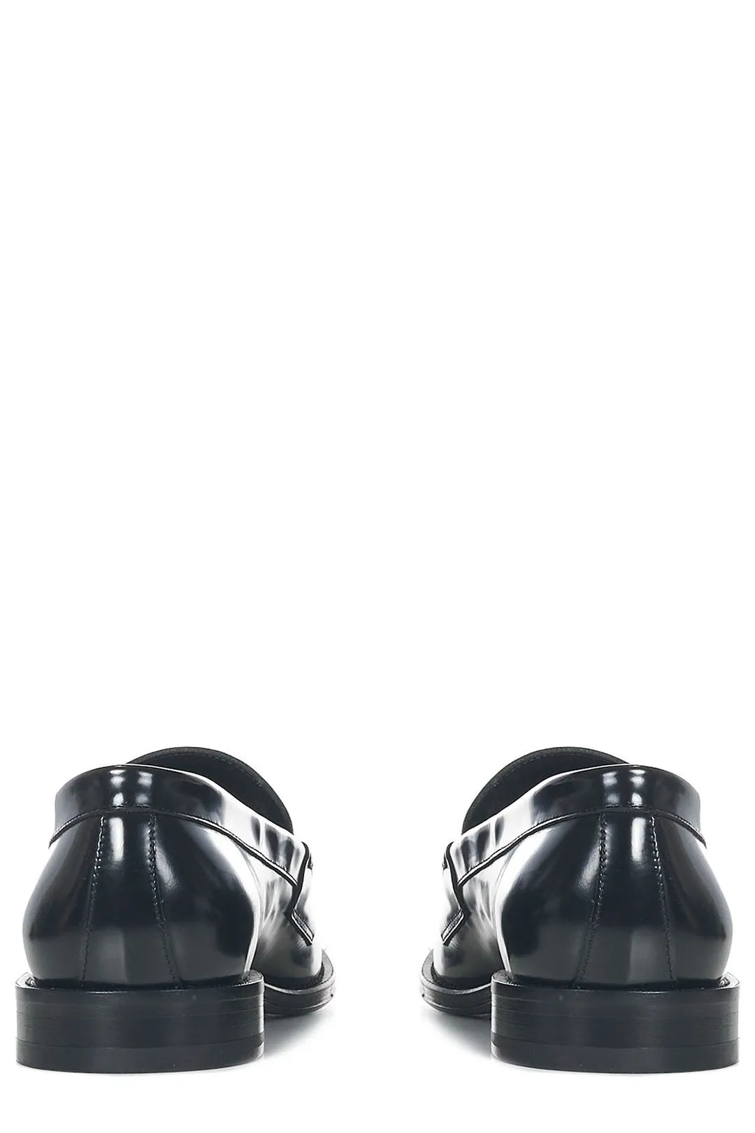 Dsquared2 High-Shine Almond-Toe Penny Loafers