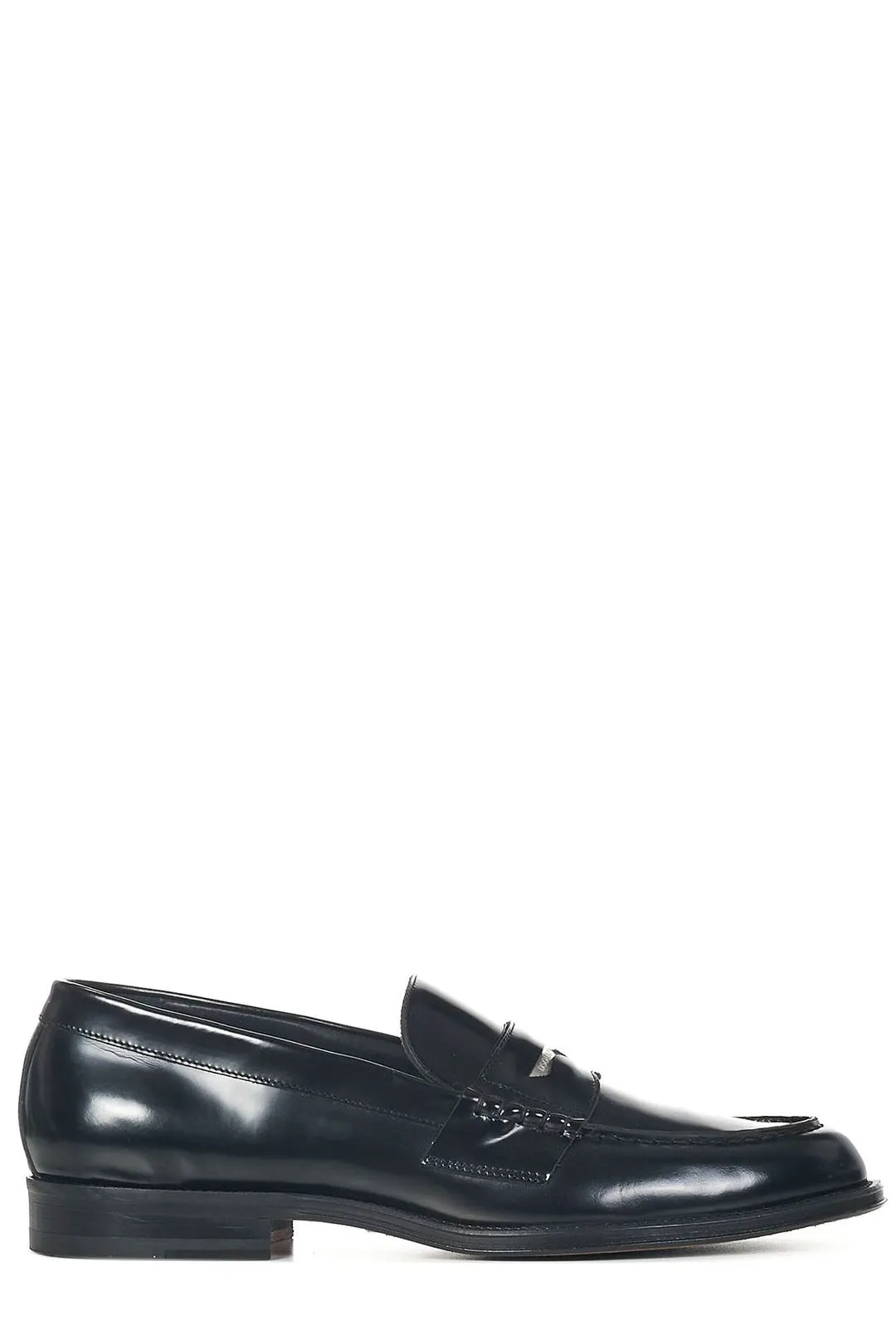 Dsquared2 High-Shine Almond-Toe Penny Loafers