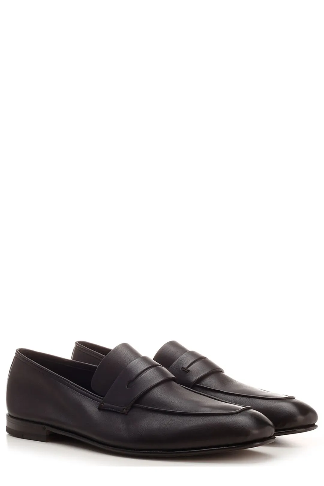 Ermenegildo Zegna Almond Toe Loafers