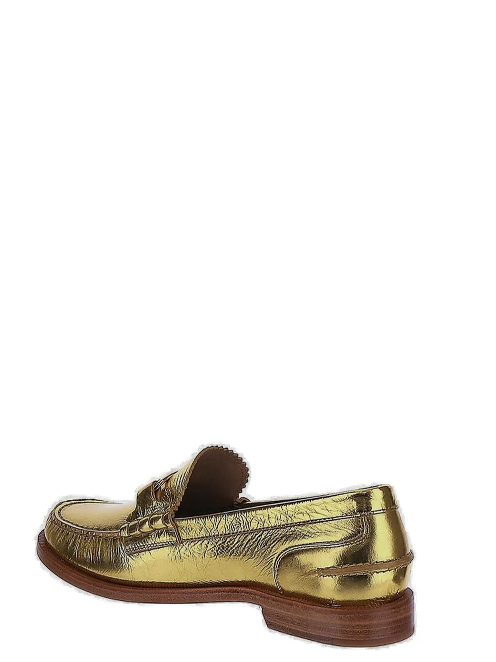 Fendi Logo Plaque Slip-On Loafers