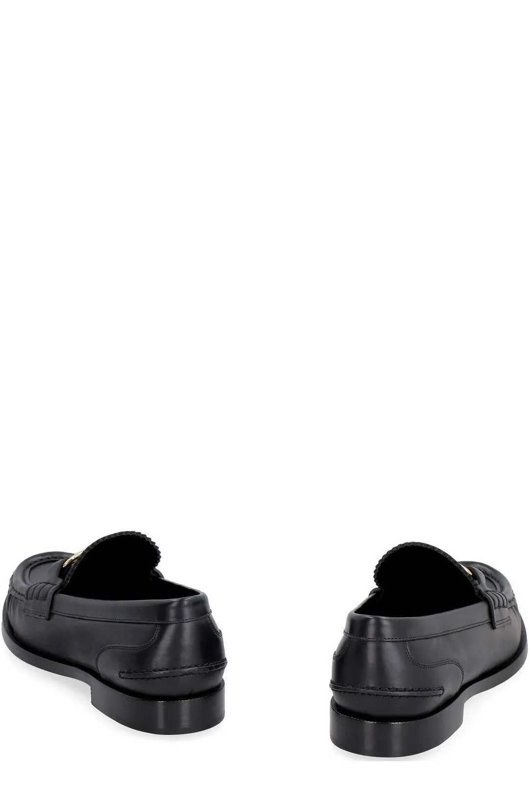 Fendi O'Lock Round Toe Loafers