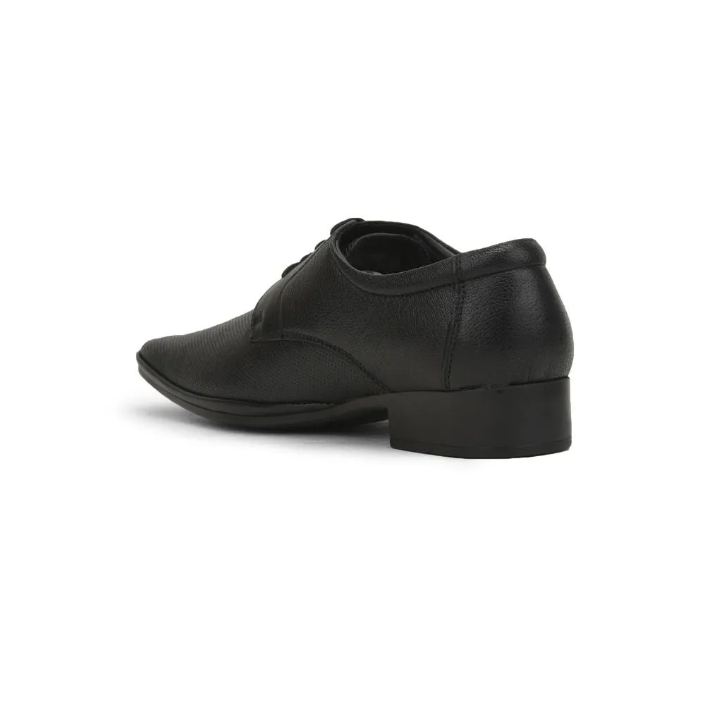 Healers Formal (Black) Lacing Shoes For Men JPL-233 By Liberty