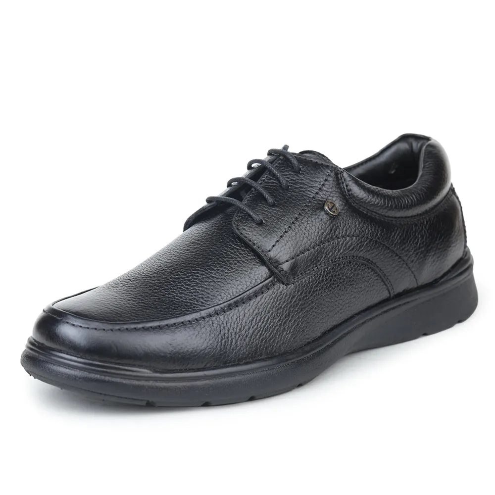 Healers Formal Lacing Shoes For Men (Black) AV-01 By Liberty