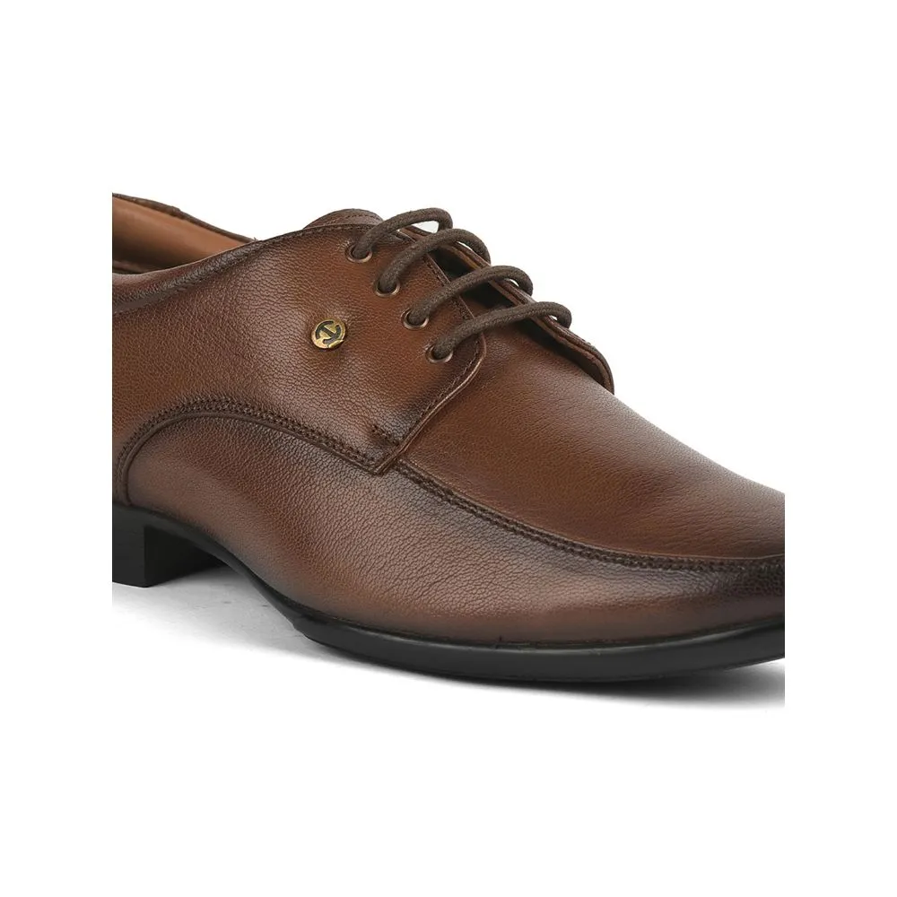Healers Formal (Tan) Lacing Shoes For Men UVL-100 By Liberty