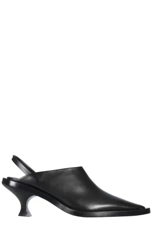 Jill Sander Slingback Pointed-Toe Pumps