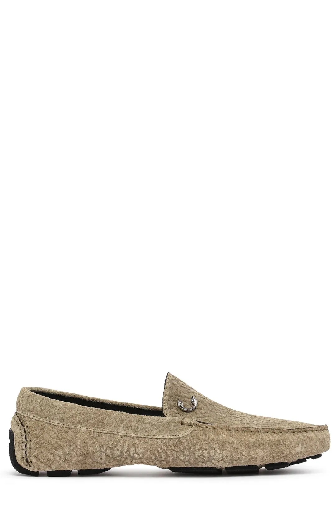 Just Cavalli Logo Plaque Slip-On Loafers
