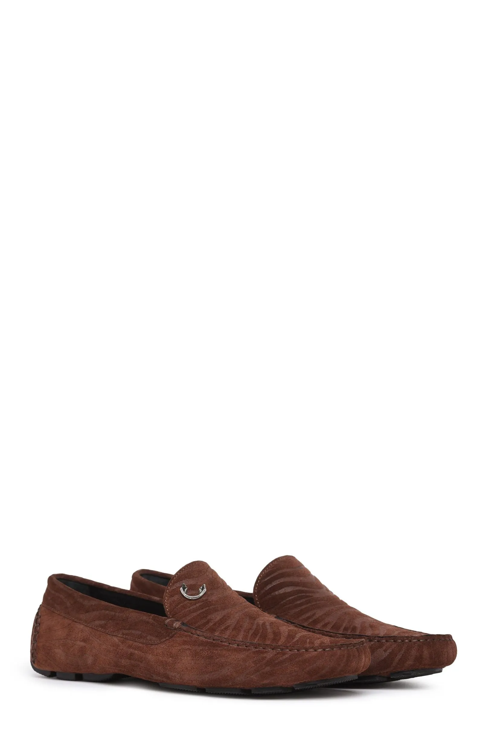 Just Cavalli Tiger Printed Slip-On Loafers