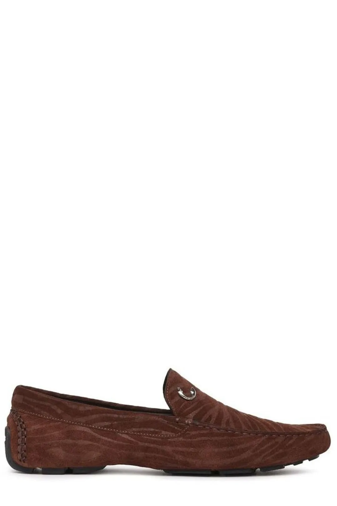 Just Cavalli Tiger Printed Slip-On Loafers
