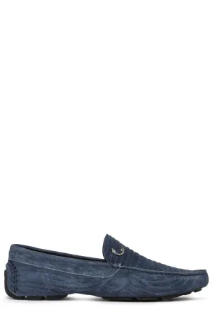 Just Cavalli Tiger Printed Slip-On Loafers