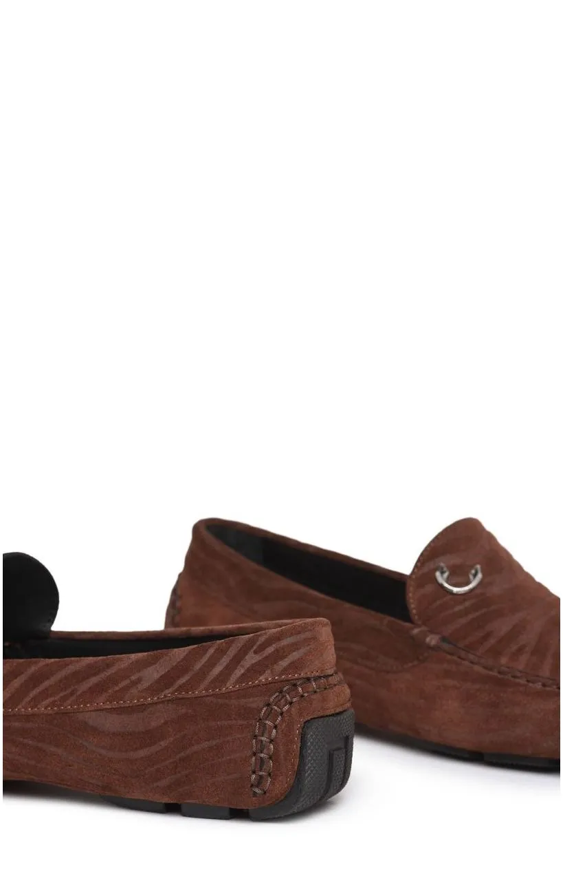 Just Cavalli Tiger Printed Slip-On Loafers