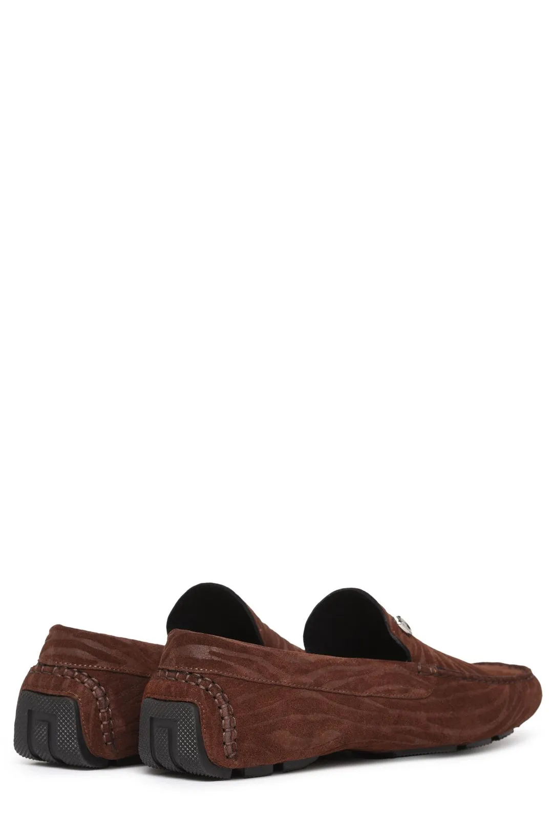 Just Cavalli Tiger Printed Slip-On Loafers