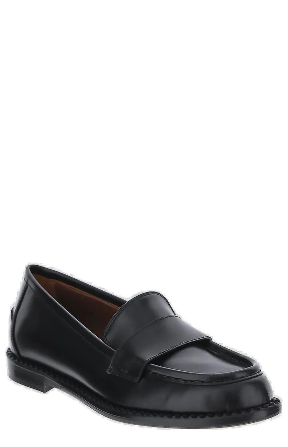 L'Autre Chose Round-Toe Slip-On Loafers