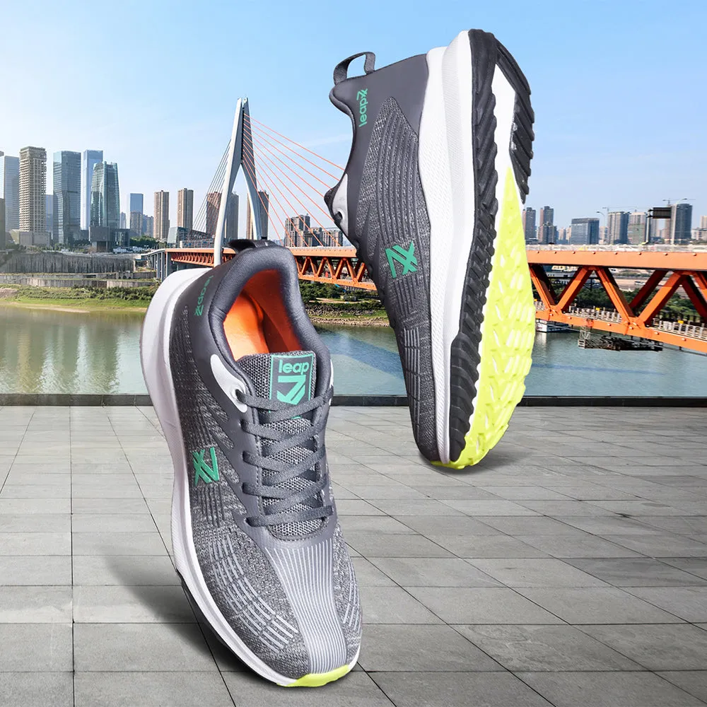 Leap7x By Liberty Men RW-14 Grey Sports Lacing Shoes