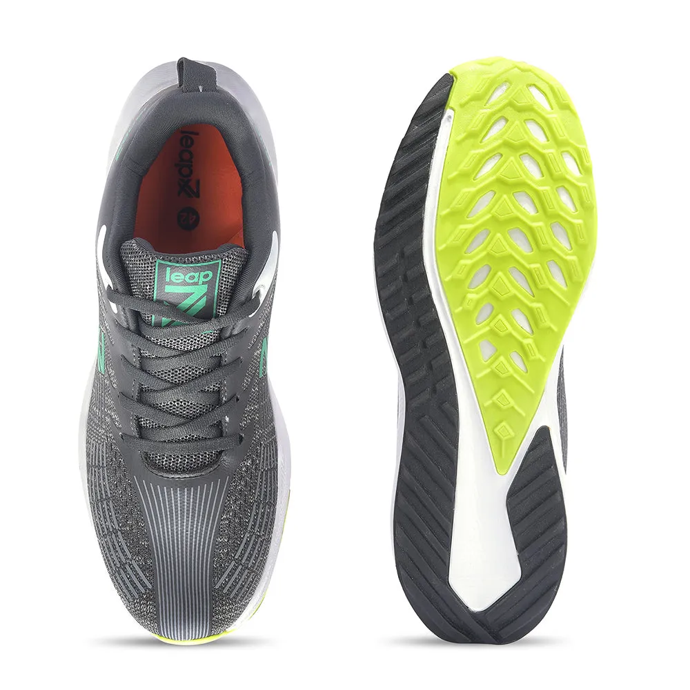 Leap7x By Liberty Men RW-14 Grey Sports Lacing Shoes