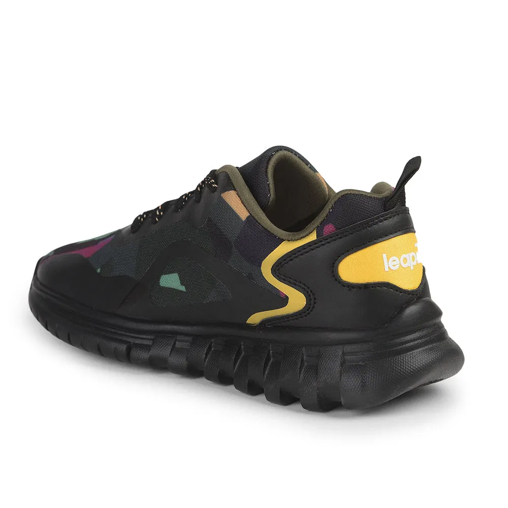 Leap7x Lace Up Black Casual Shoes For Women CLARA By Liberty