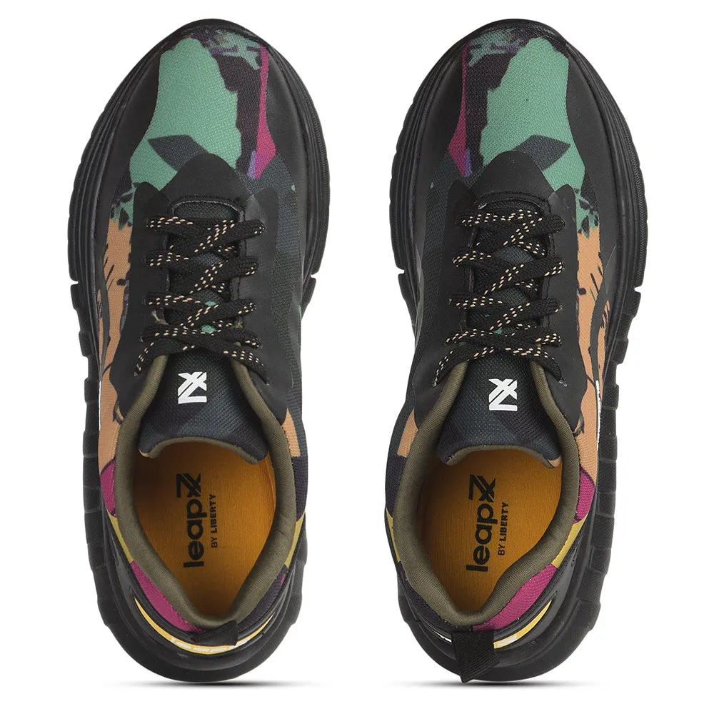 Leap7x Lace Up Black Casual Shoes For Women CLARA By Liberty
