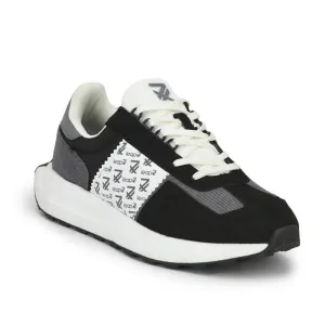 Leap7x Sports Lacing Running Shoes For Men (Black) XL-TG-01 By Liberty