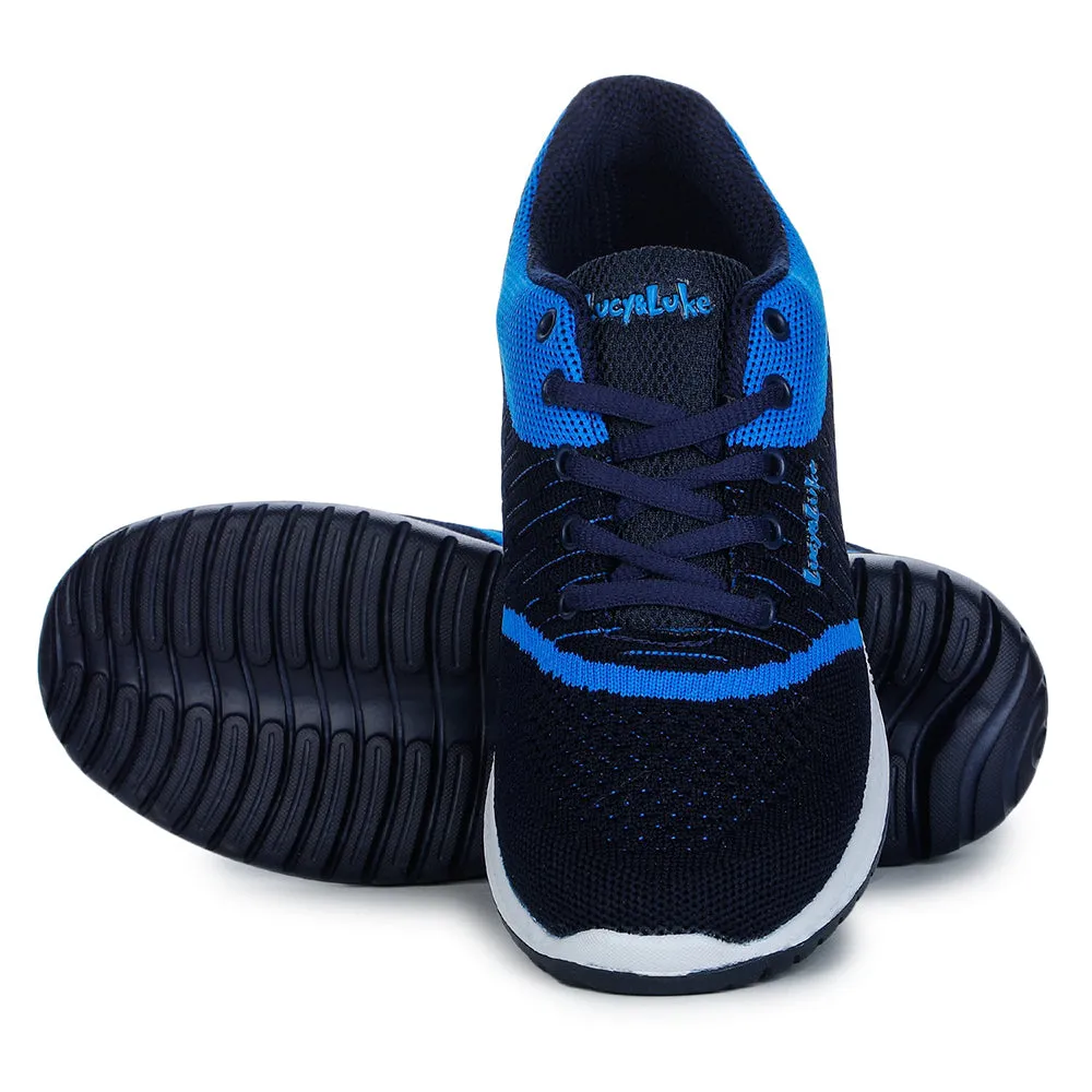 Lucy & Luke Lacing Blue Sports Running Shoes For Kids JAMIE-7 By Liberty