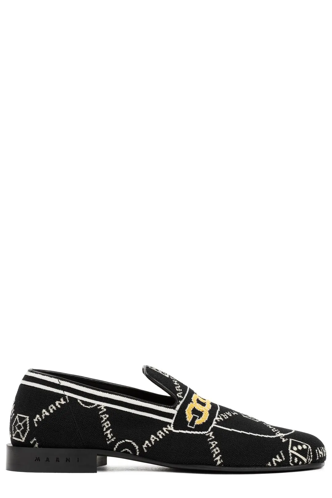 Marni Jacquard Knitted Moccasins