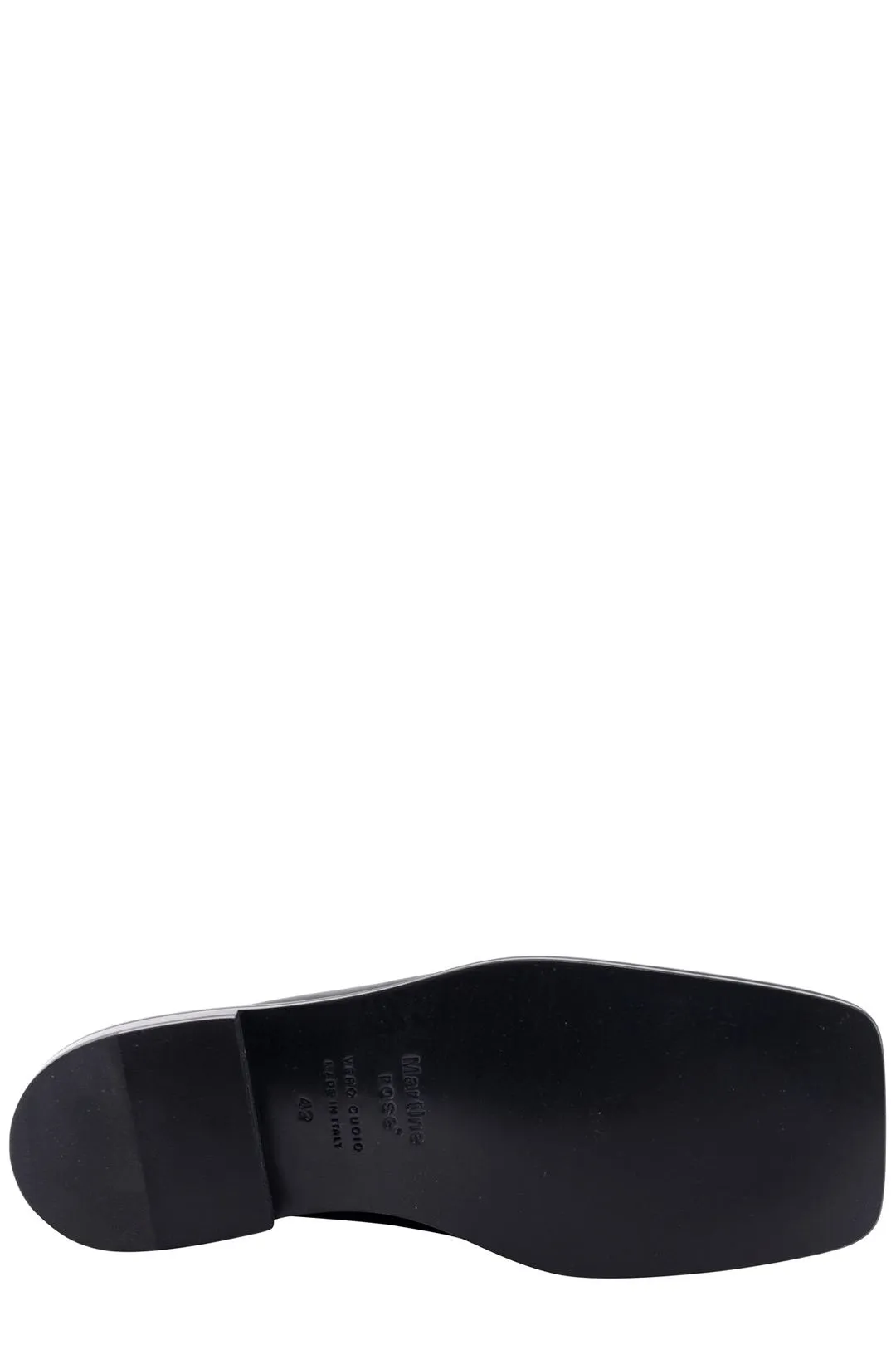 Martine Rose Chain Embellished Square Toe Loafers