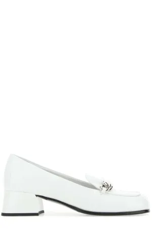 Miu Miu Logo Plaque Slip-On Loafers