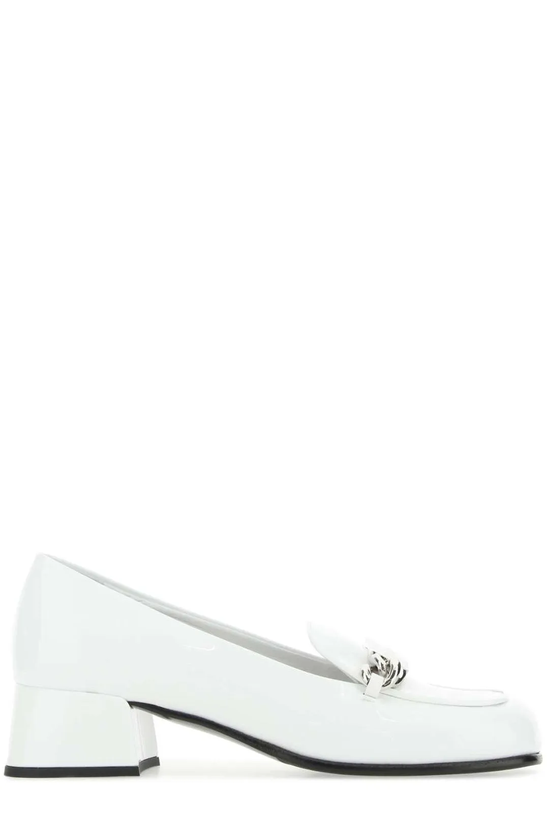 Miu Miu Logo Plaque Slip-On Loafers