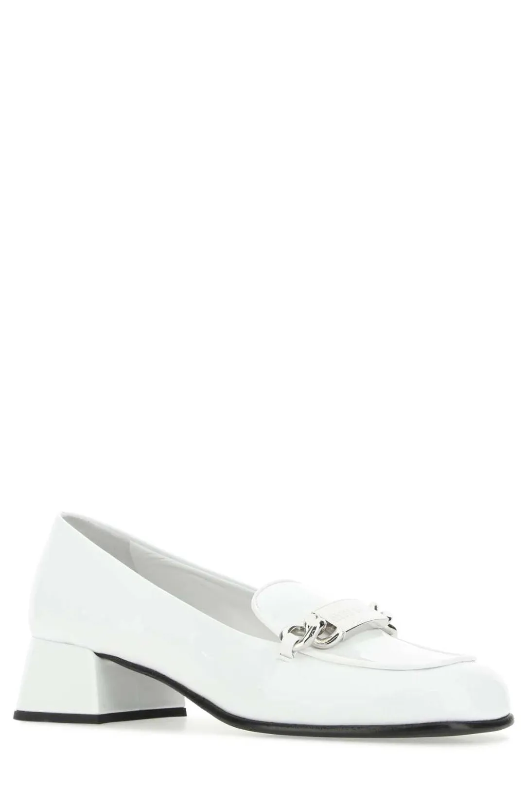 Miu Miu Logo Plaque Slip-On Loafers