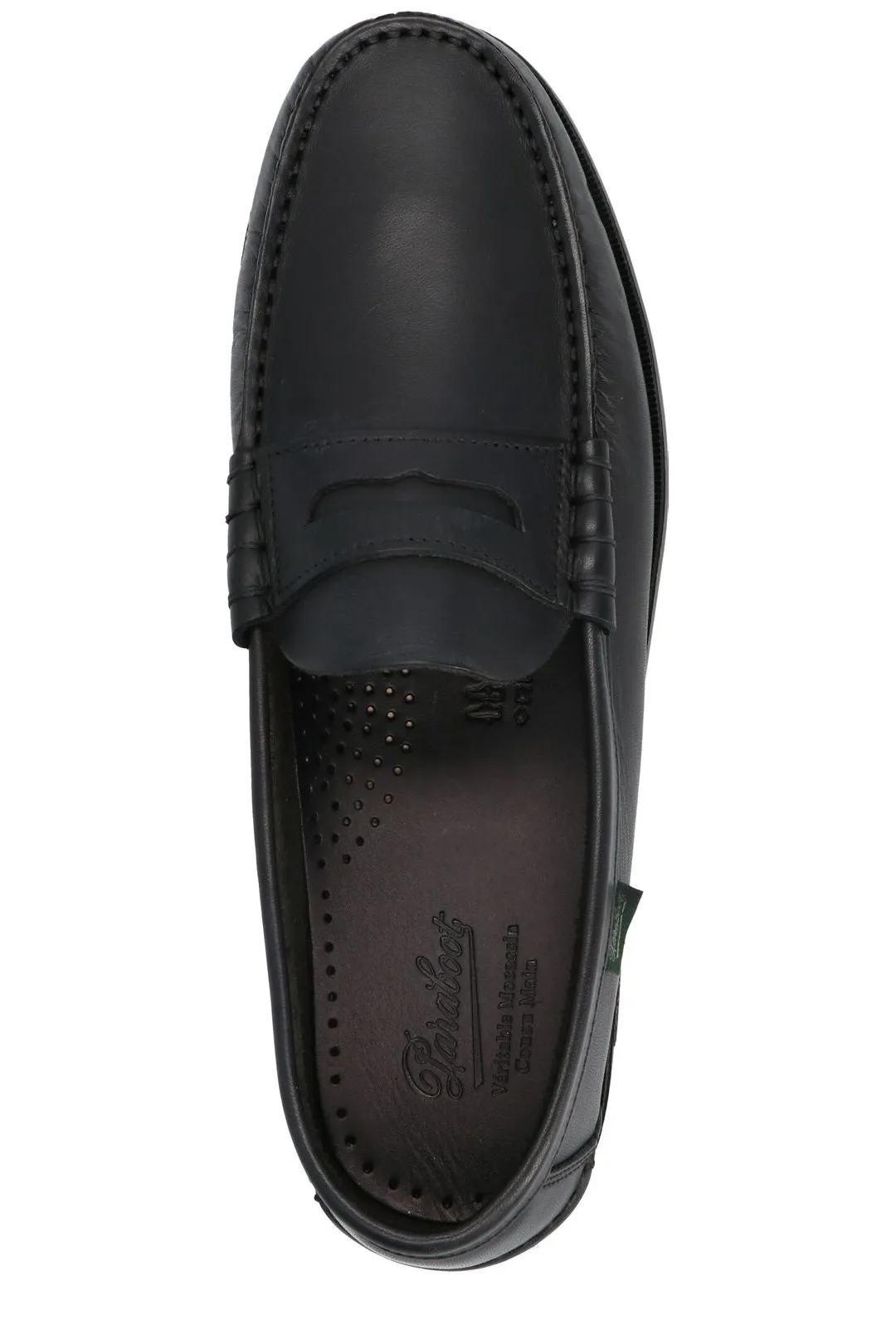 Paraboot Logo Label Round Toe Loafers
