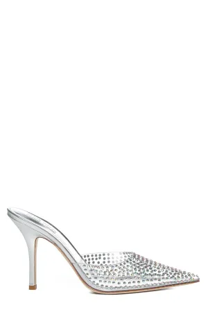 Paris Texas Embellished Pointed Toe Mules