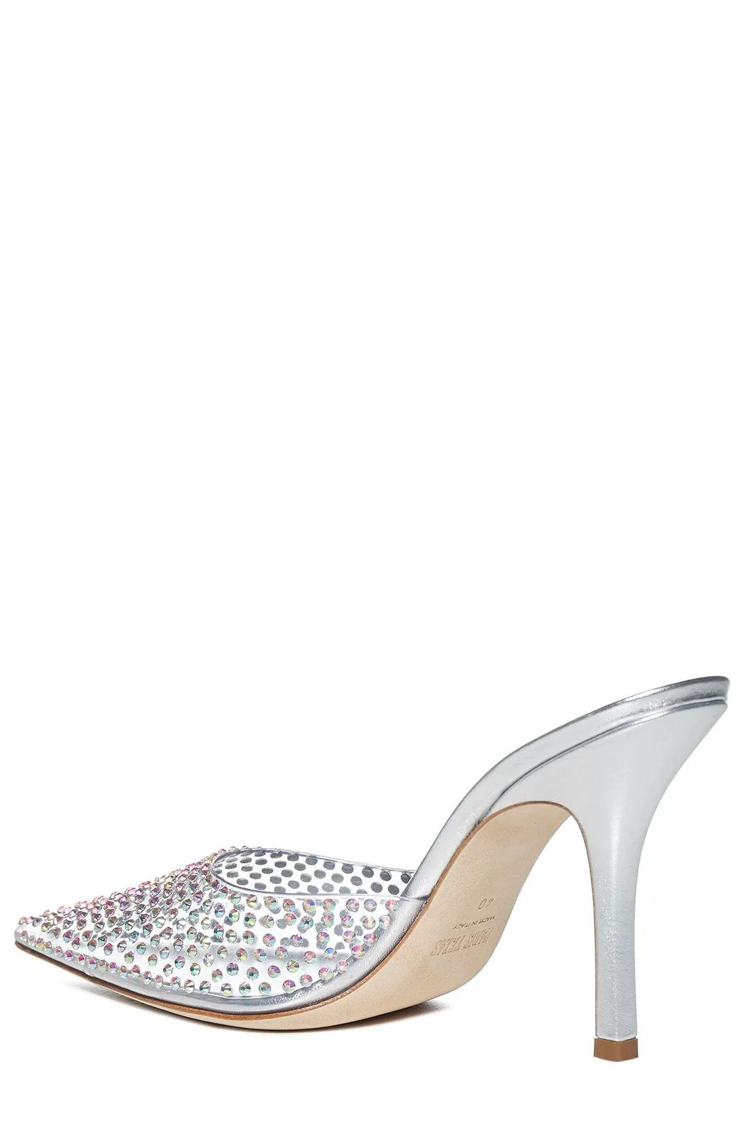 Paris Texas Embellished Pointed Toe Mules