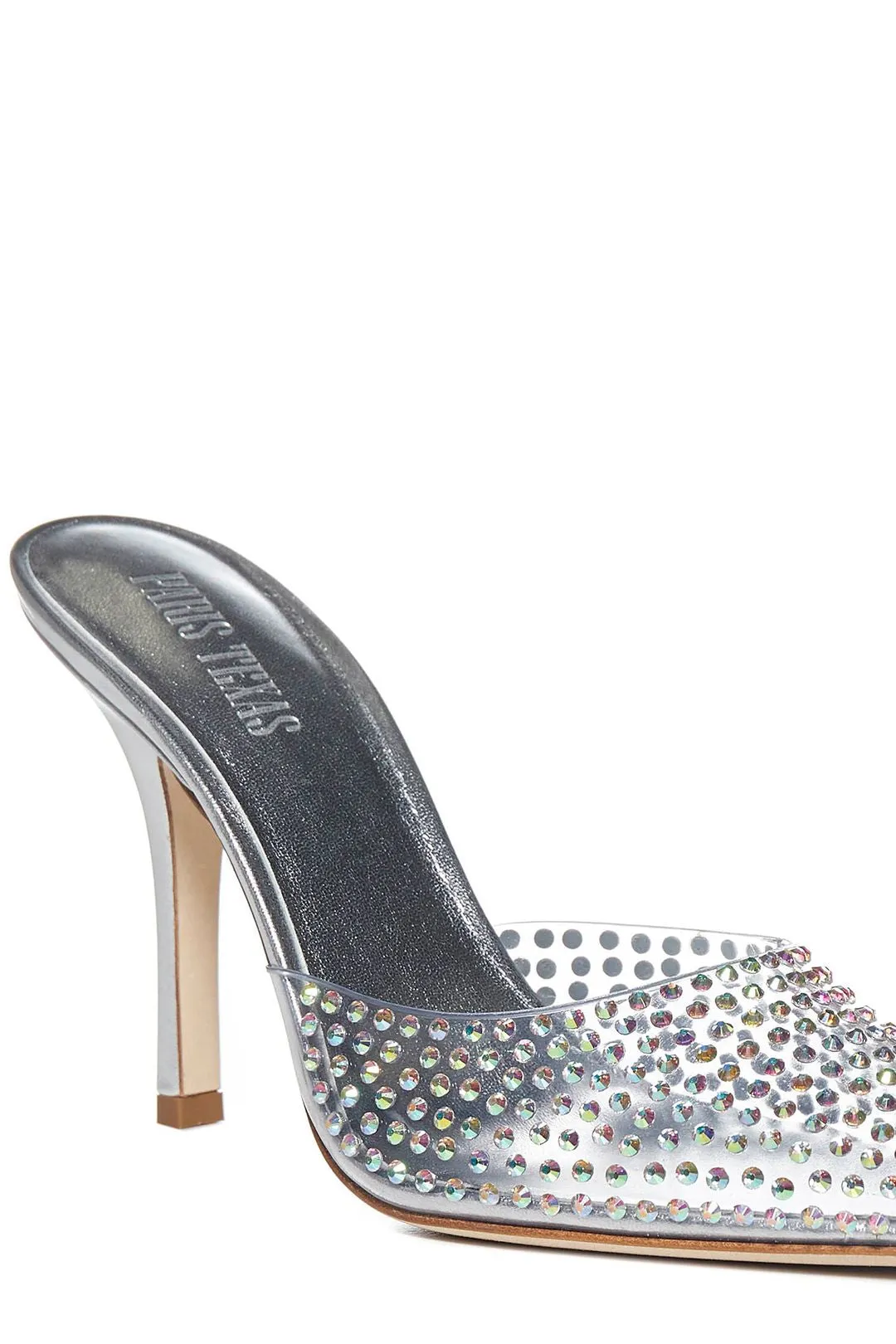Paris Texas Embellished Pointed Toe Mules