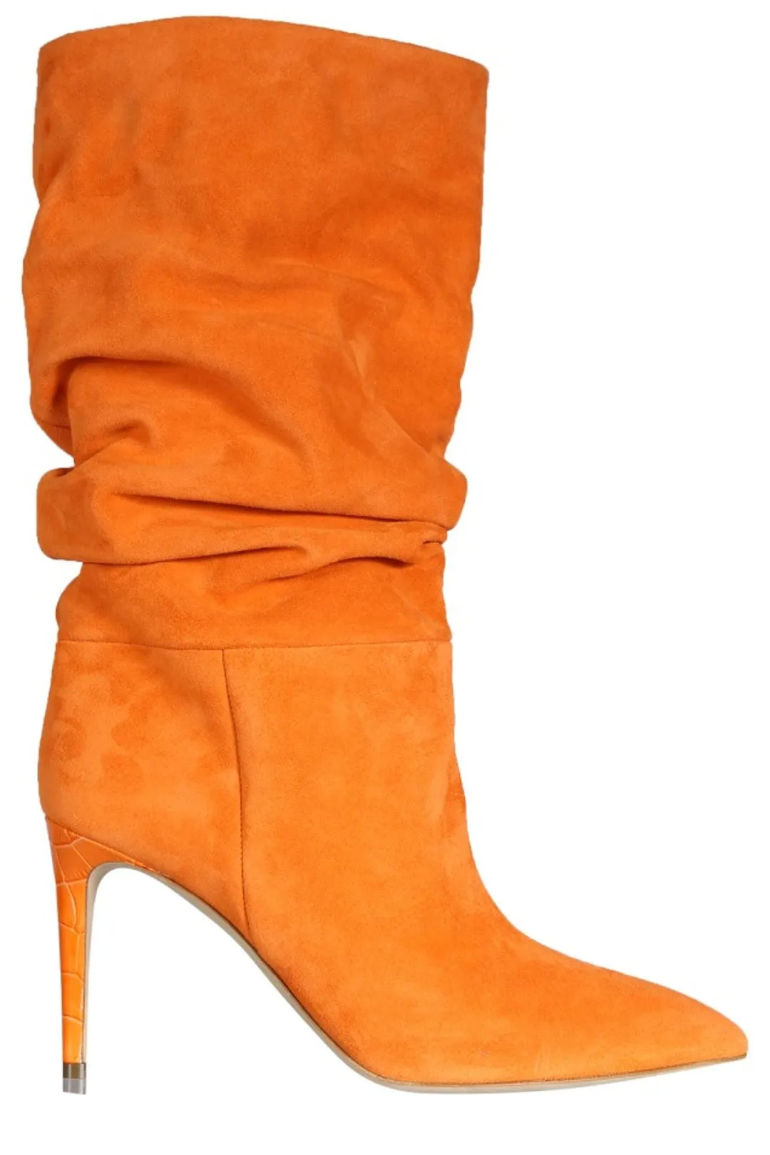 Paris Texas Ruched Pointed-Toe Boots