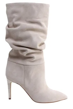 Paris Texas Ruched Pointed Toe Boots