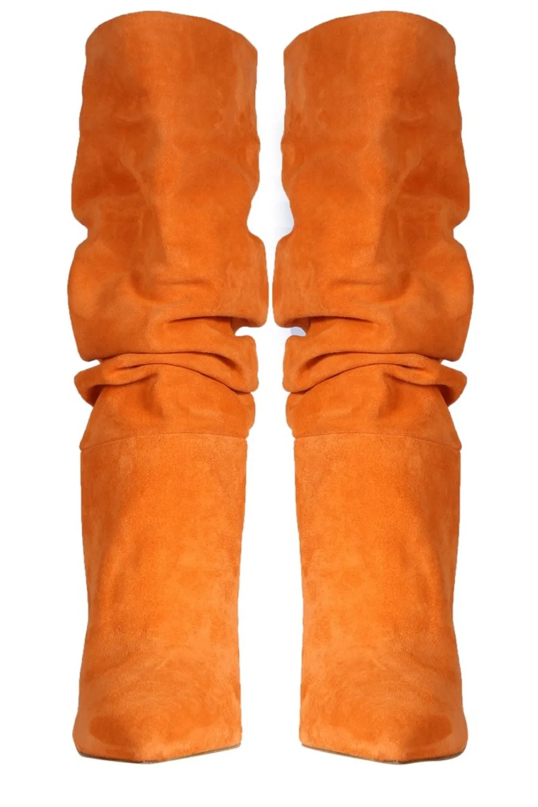 Paris Texas Ruched Pointed-Toe Boots