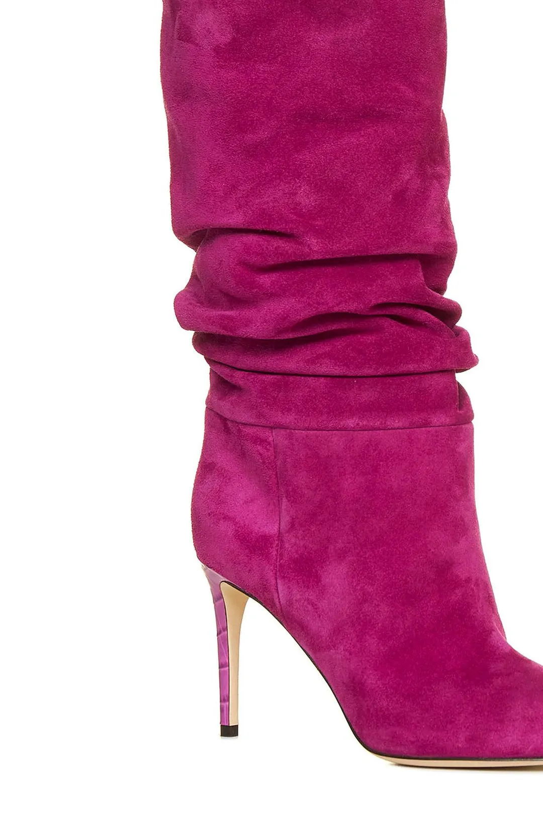 Paris Texas Ruched Pointed Toe Boots