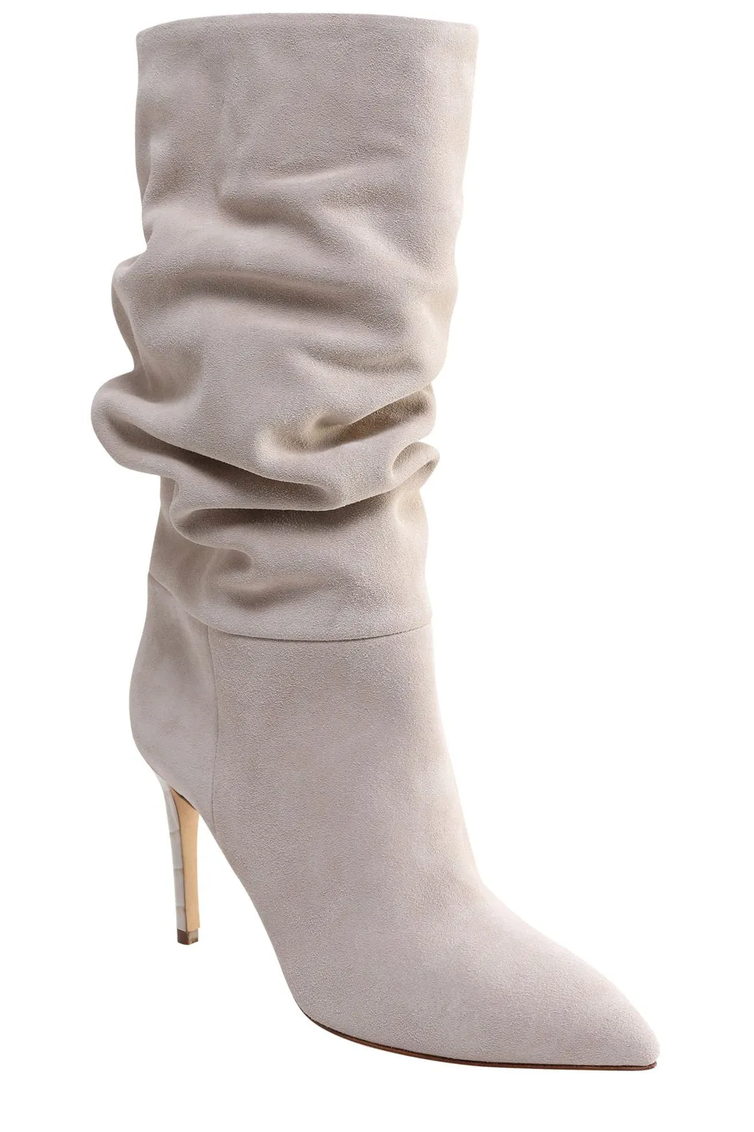 Paris Texas Ruched Pointed Toe Boots