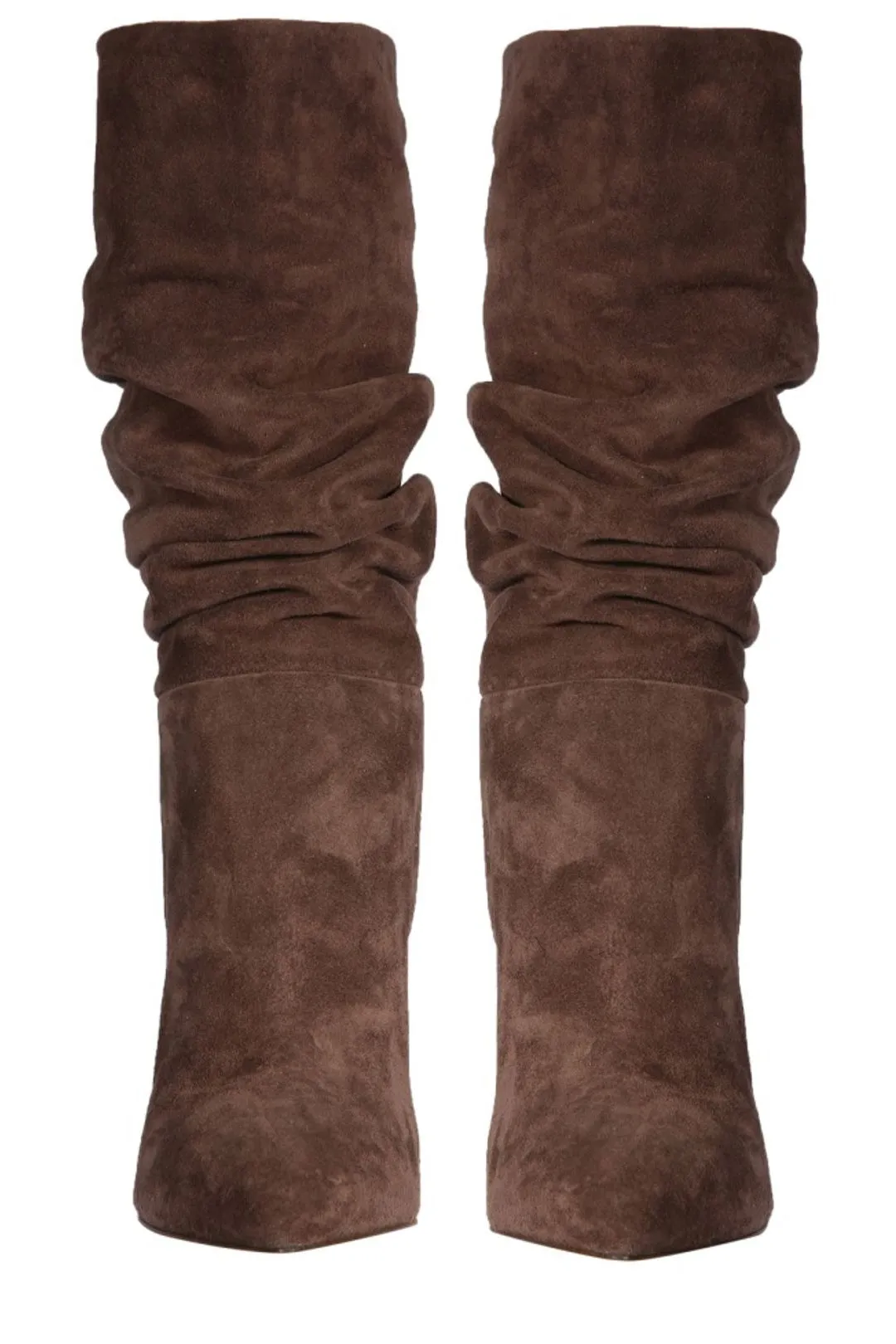 Paris Texas Ruched Pointed-Toe Boots