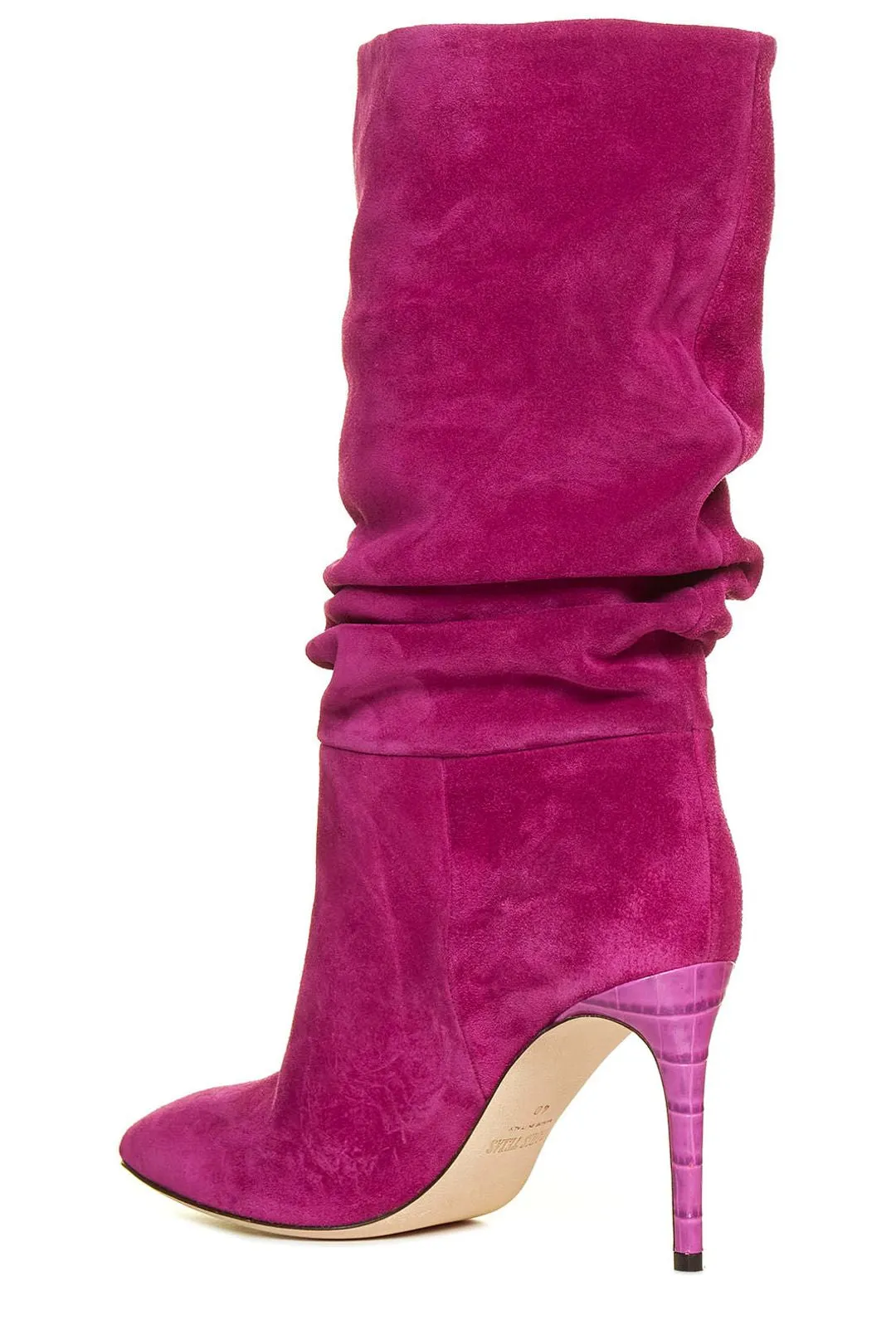 Paris Texas Ruched Pointed Toe Boots