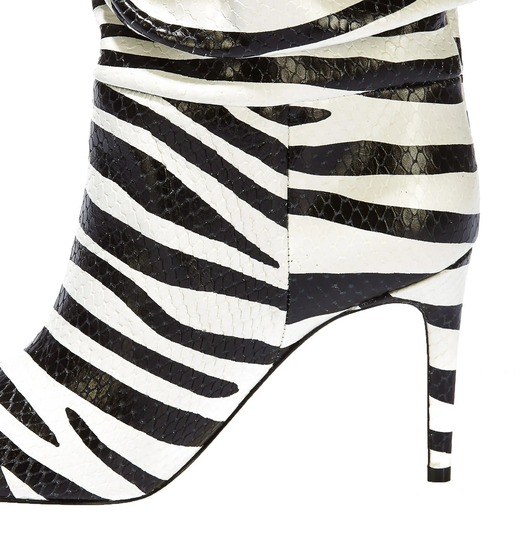 Paris Texas Zebra Printed Pointed Toe Boots