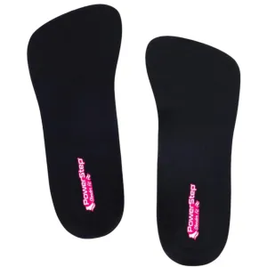 PowerStep Women's Insoles - SlenderFit 3/4 Arch Support Black Insole