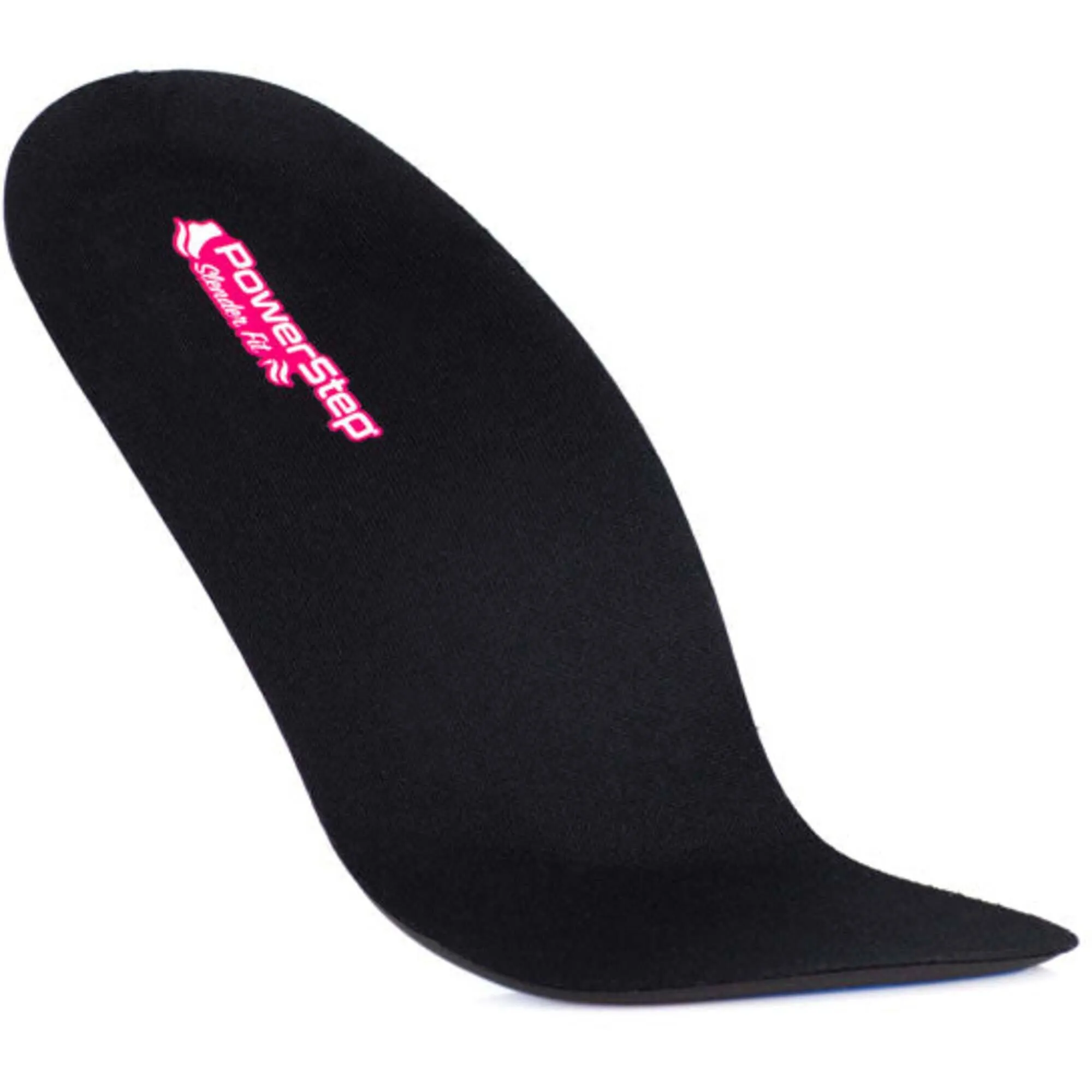 PowerStep Women's Insoles - SlenderFit 3/4 Arch Support Black Insole